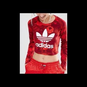 Women’s adidas crop top and leggings set